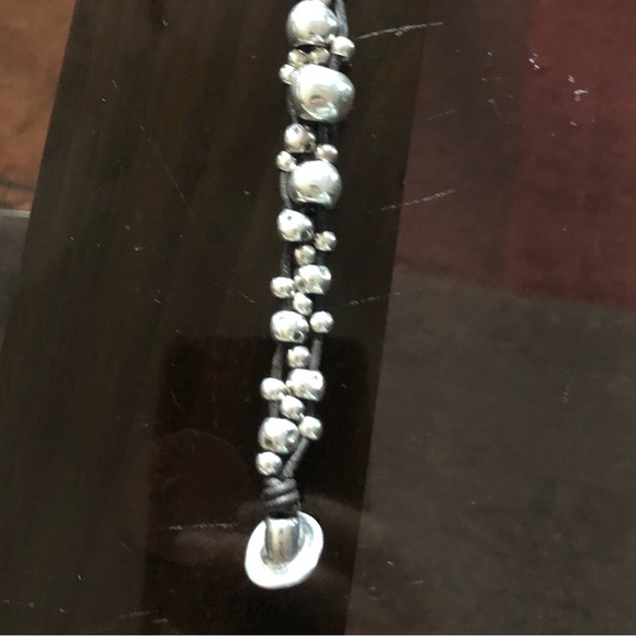 UNO de 50 Silver and Brown Beaded Bracelet - Picture 7 of 8